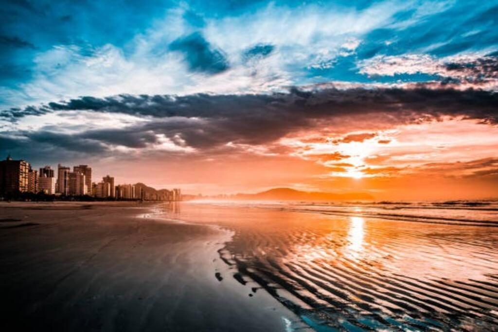 Comfort Guaruja Enseada Apartment 26 Wifi, Garagem E Ar Condicionado Kültér fotó